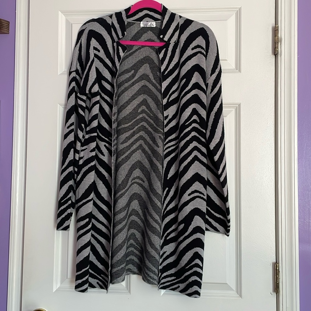 NWOT 89Th & Madison Zebra Print Sweater